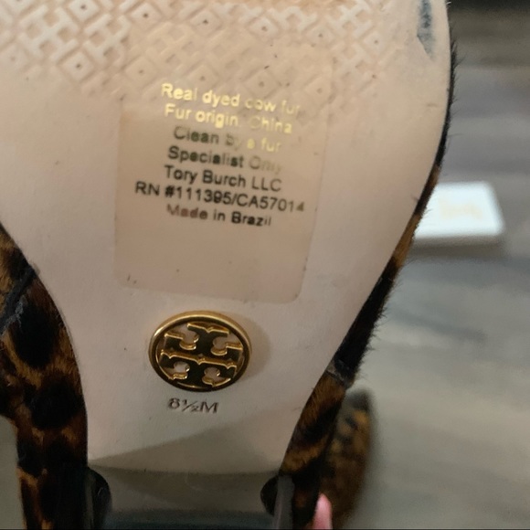 Tory Burch Lila Leopard Calf Hair Booties NWOT - Picture 7 of 7